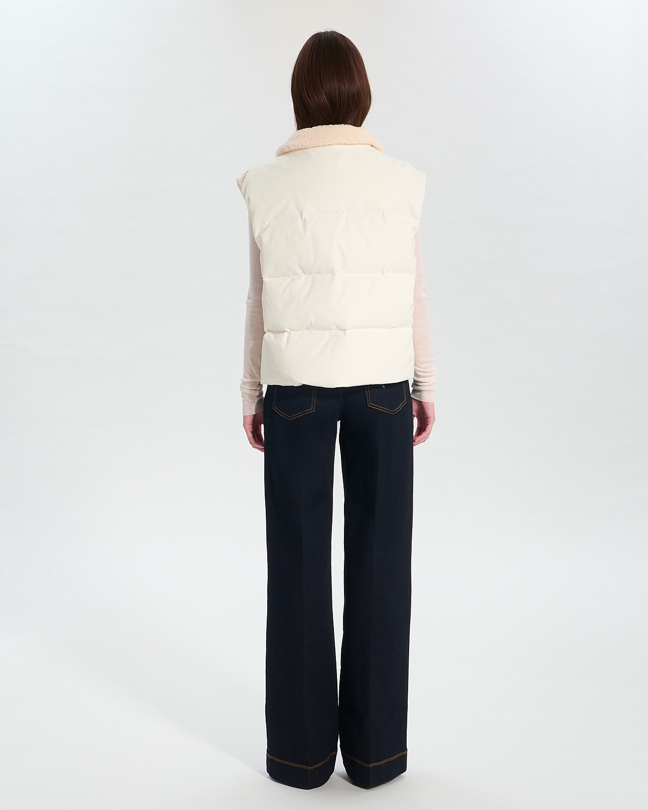 Driss Down Jacket Ecru Short Down Jacket ZAPA