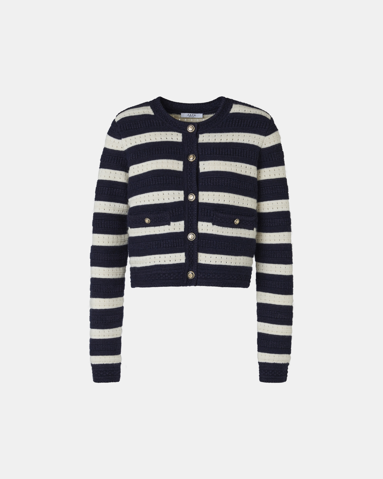 Glada vest Straight striped cardigan ZAPA