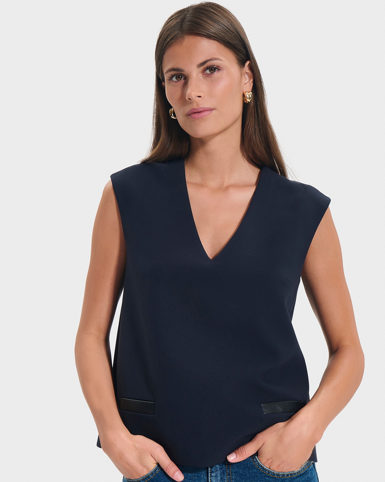 Truth top V-neck top ZAPA