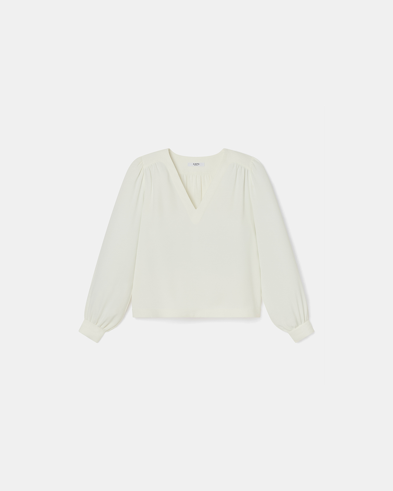 Tahiella Top Ecru Fluid Top ZAPA