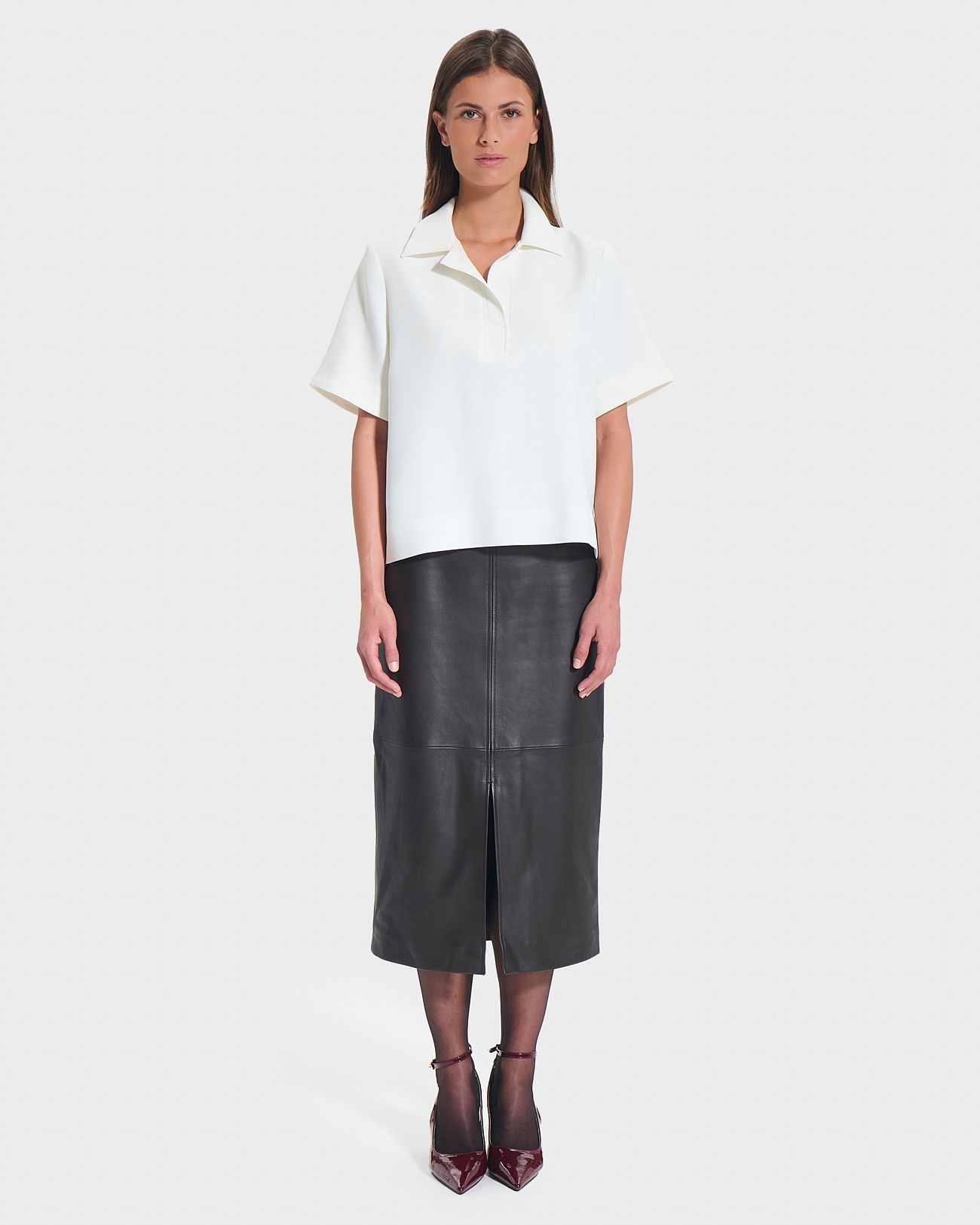 Tendresse top Ecru flowing shirt top ZAPA