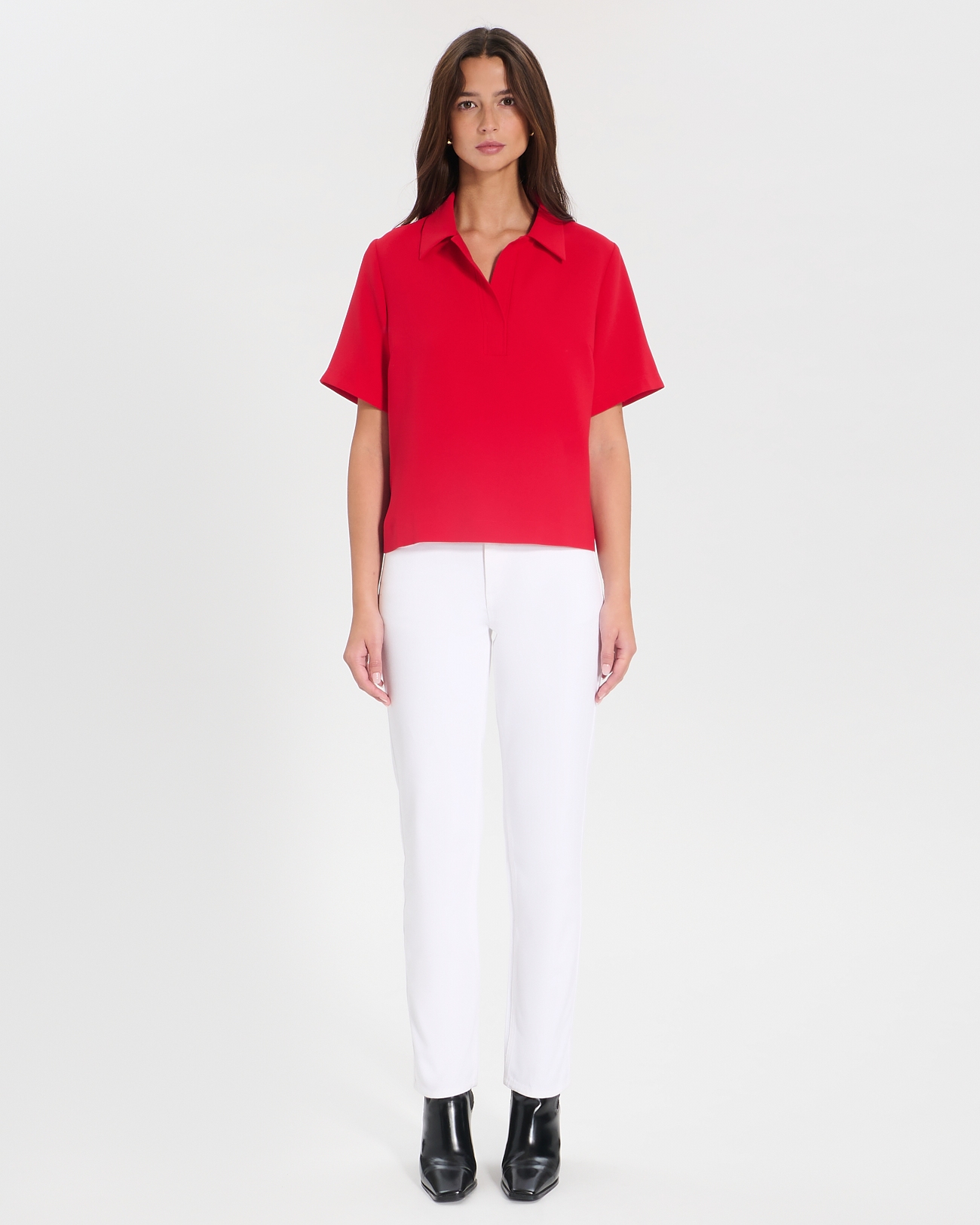 Tendresse top Red flowing shirt top ZAPA