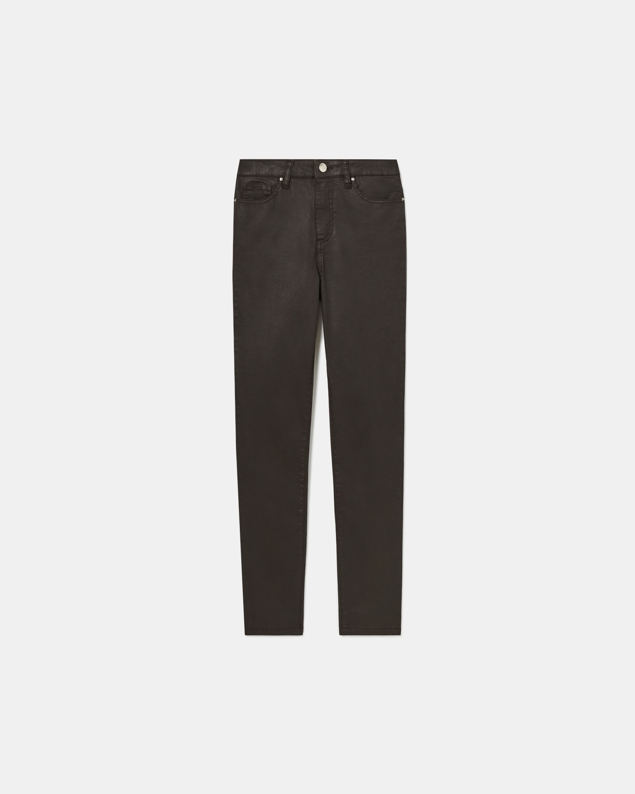 Jean Jskinny Skinny jeans in chocolate cotton ZAPA