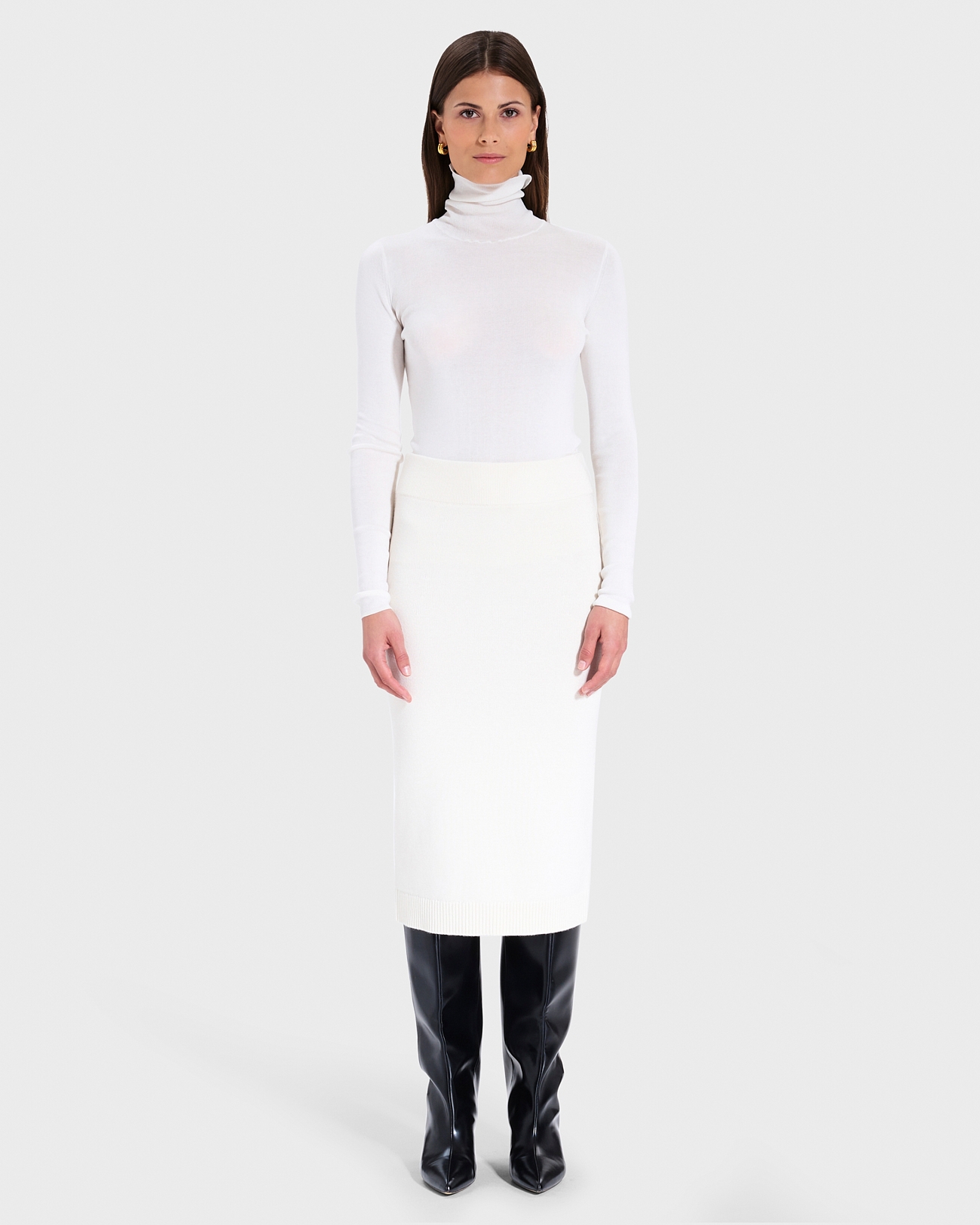 Jelico Skirt Ecru Pencil Skirt ZAPA