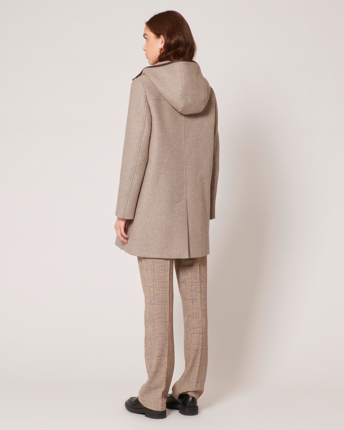 Meros coat Beige mid-length duffle coat ZAPA