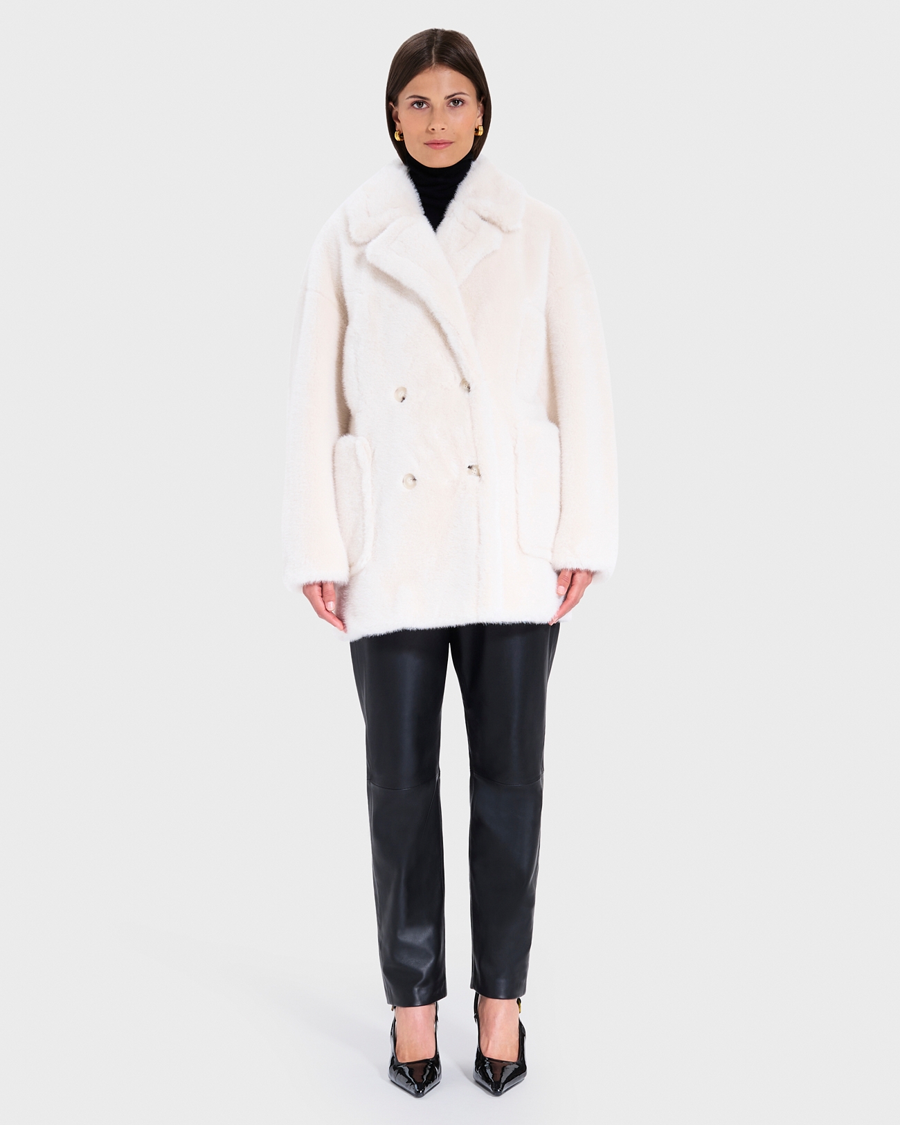 Martiala Coat Ecru Mid-Length Coat ZAPA
