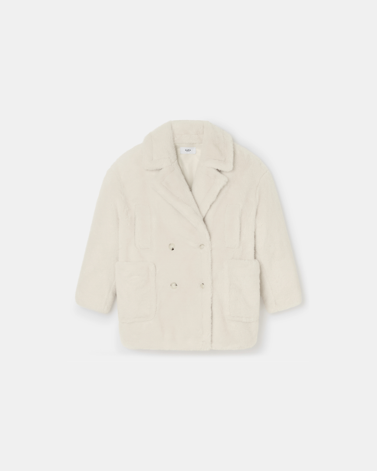 Martiala Coat Ecru Mid-Length Coat ZAPA