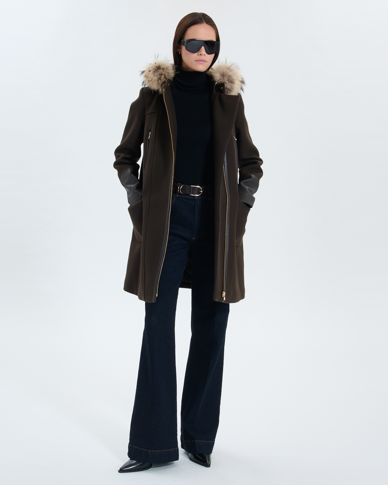 Gerson coat Chocolate Duffle Coat ZAPA