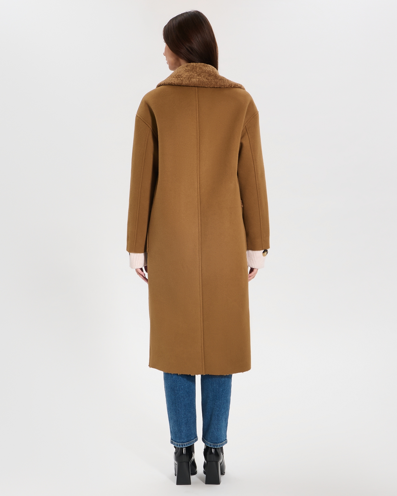 Myrthe coat Long hazelnut coat ZAPA
