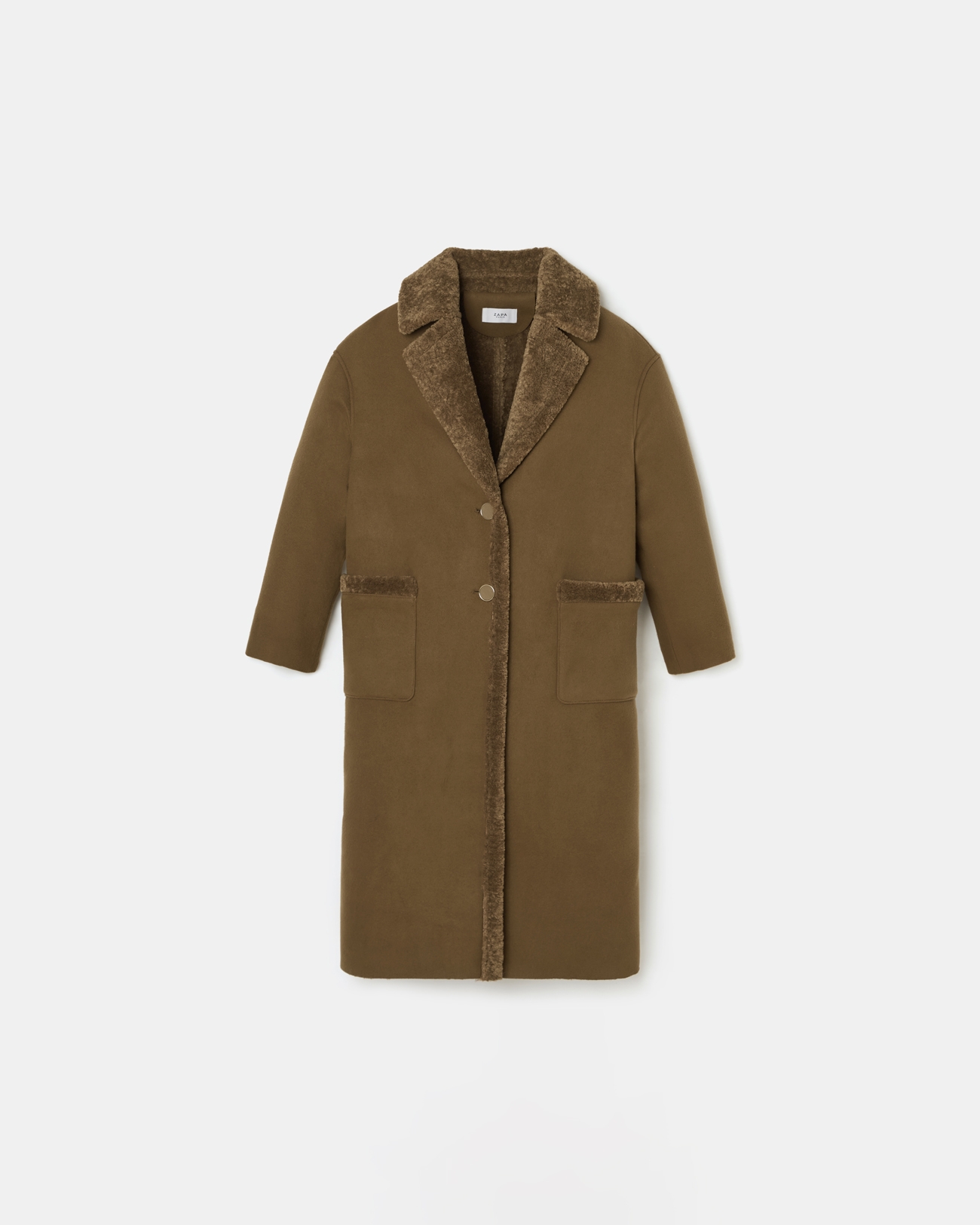 Myrthe coat Long hazelnut coat ZAPA