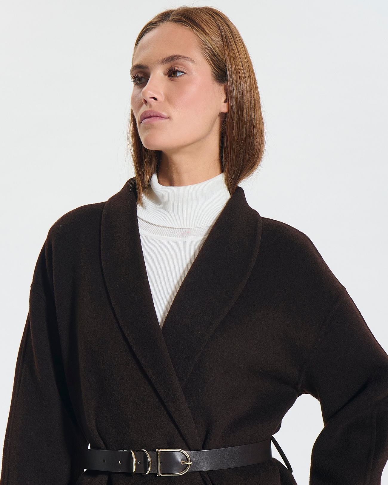 Minesotan coat Chocolate bathrobe coat ZAPA