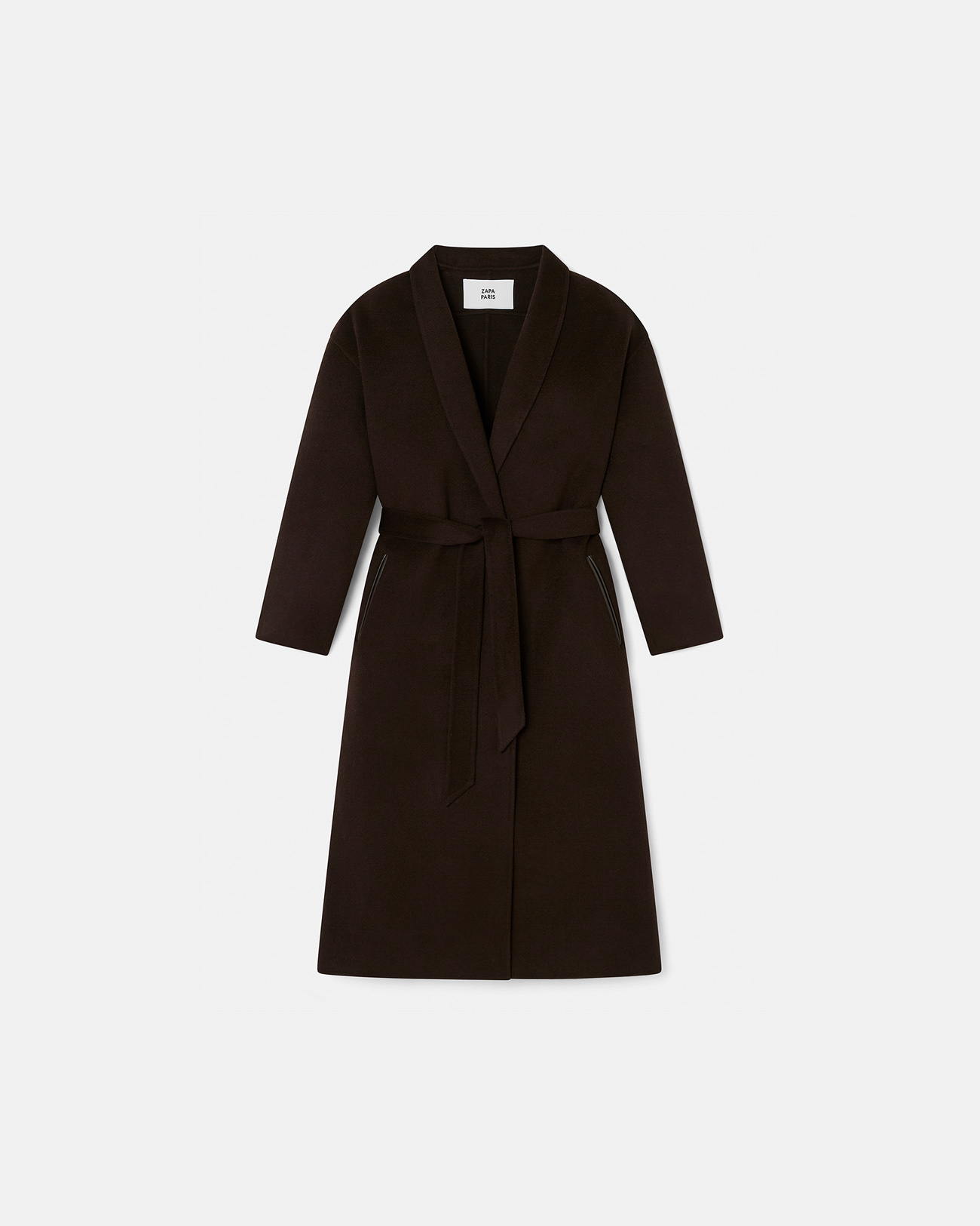 Minesotan coat Chocolate bathrobe coat ZAPA