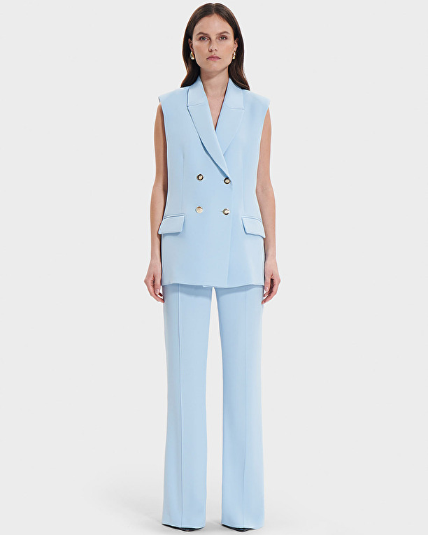 Vaasa Jacket Sky blue sleeveless jacket ZAPA