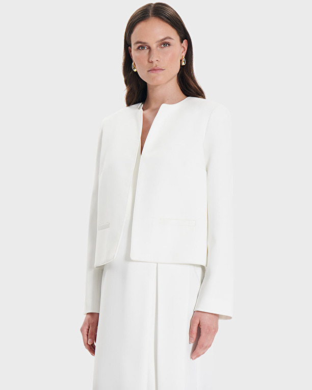 Vincenzo jacket Short ecru jacket ZAPA