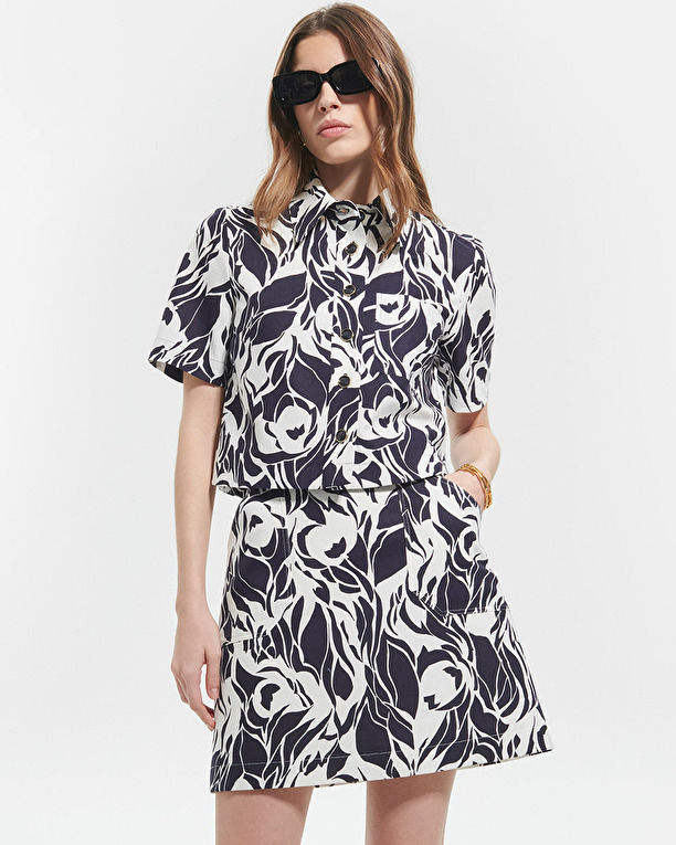 Celinette shirt Short printed shirt ZAPA