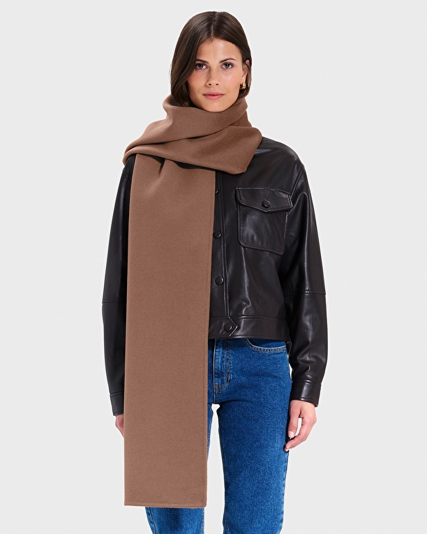 Evy Scarf Double-sided camel scarf ZAPA