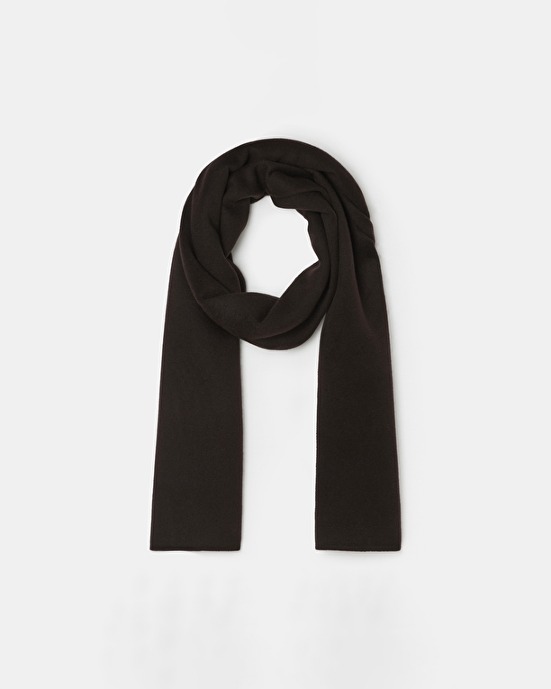 Evy scarf Chocolate double-faced scarf ZAPA