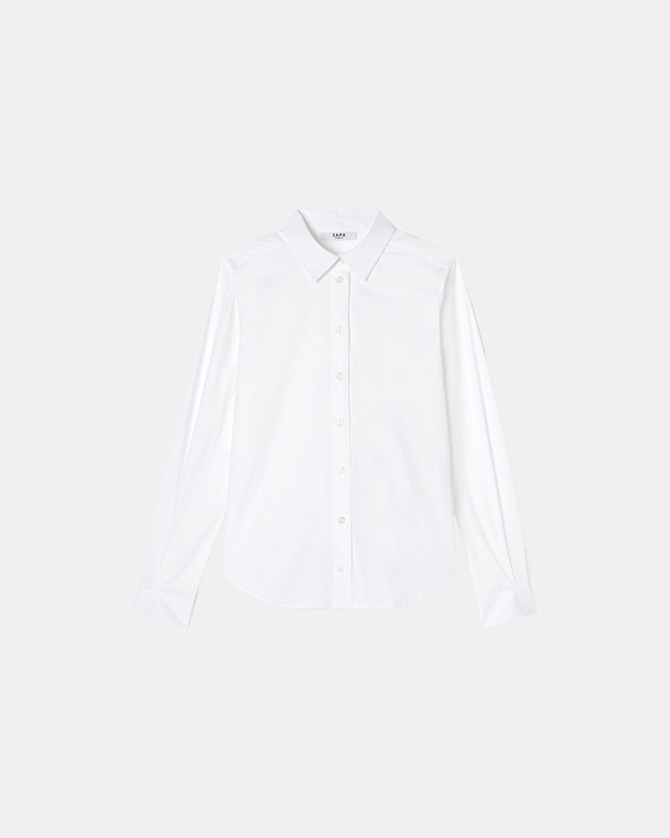 Carine shirt White poplin shirt ZAPA