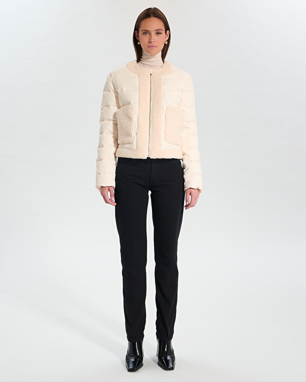 Déesse coat Short ecru down jacket ZAPA