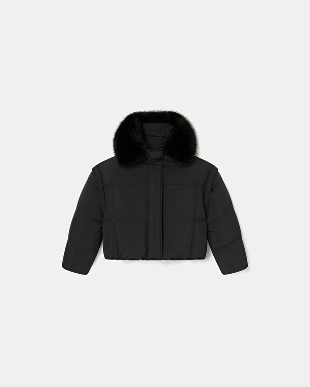Denitsa Down Jacket Black Short Down Jacket ZAPA