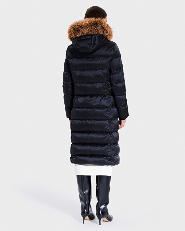 Dalyana Down Jacket Black Long Down Jacket ZAPA