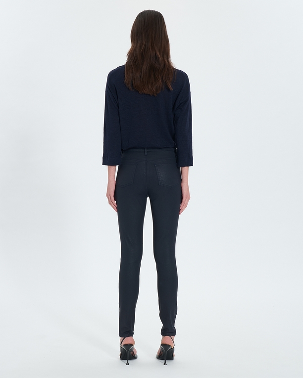 Jskinny Jeans Navy lacquered skinny jeans ZAPA