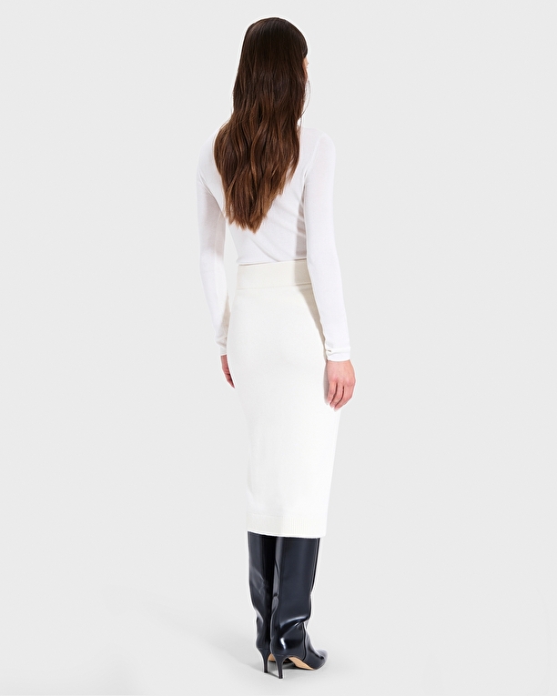 Jelico Skirt Ecru Pencil Skirt ZAPA