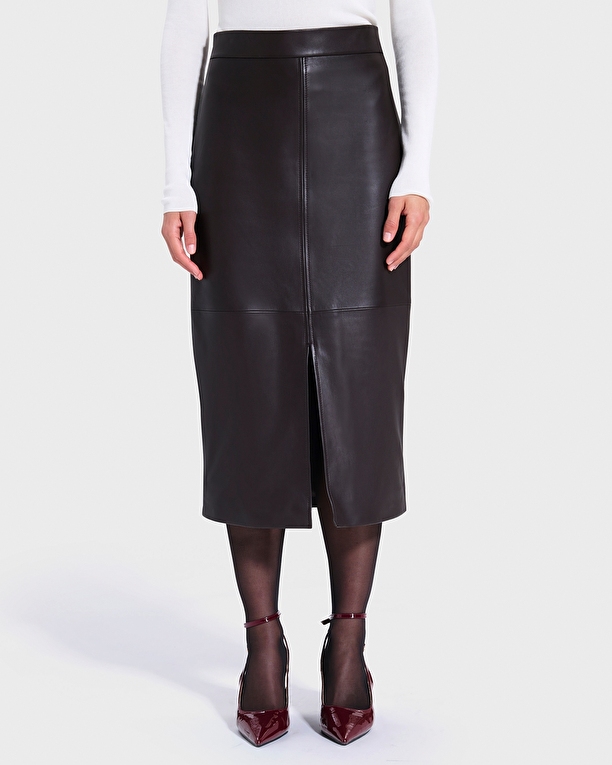 Jala skirt Chocolate pencil skirt ZAPA