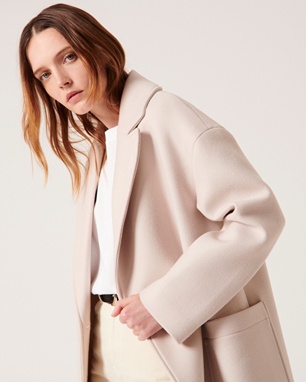 Miranda coat Natural straight coat ZAPA