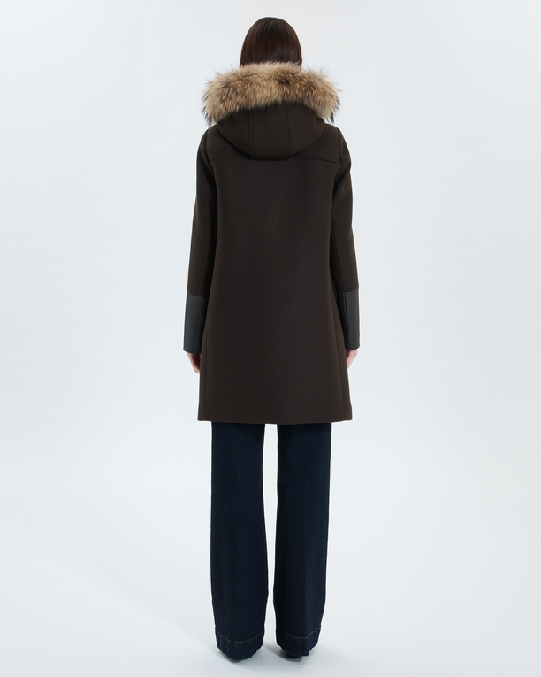 Gerson coat Chocolate Duffle Coat ZAPA