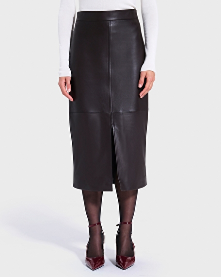 Jala skirt chocolate pencil skirt zapa