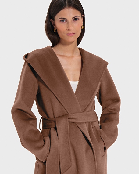 Mystere coat mastic long dressing gown coat zapa
