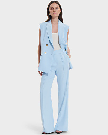 Vaasa Jacket Sky blue sleeveless jacket ZAPA