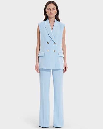 Vaasa Jacket Sky blue sleeveless jacket ZAPA