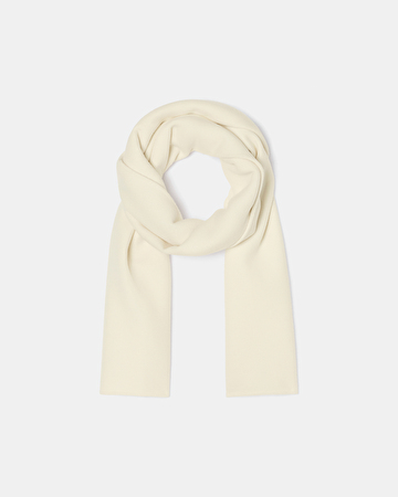 Evy scarf Ecru double-faced scarf ZAPA