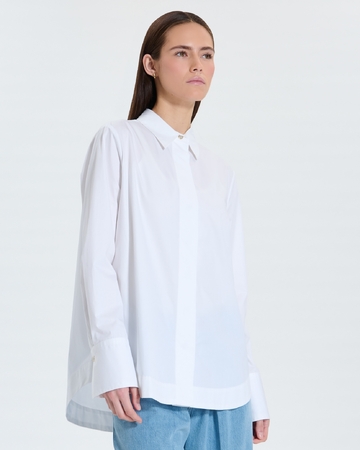 Clay shirt White shirt in white poplin ZAPA