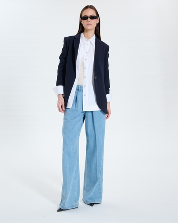 Clay shirt White shirt in white poplin ZAPA