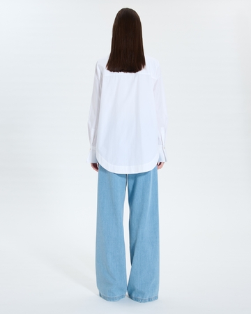 Clay shirt White shirt in white poplin ZAPA