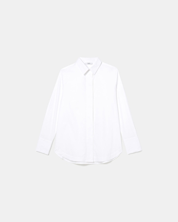 Clay shirt White shirt in white poplin ZAPA
