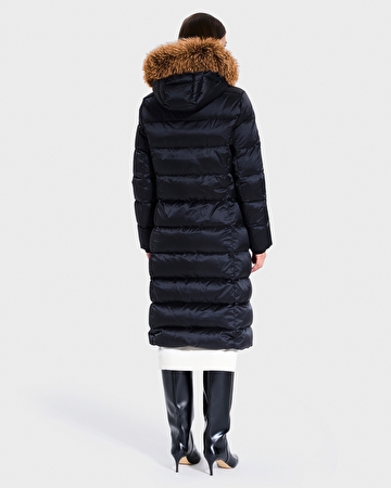 Dalyana Down Jacket Black Long Down Jacket ZAPA