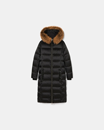 Dalyana Down Jacket Black Long Down Jacket ZAPA
