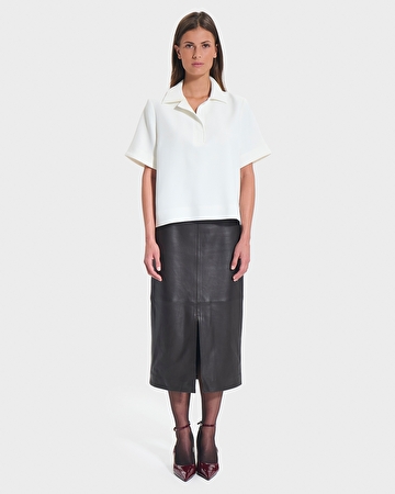 Tendresse top Ecru flowing shirt top ZAPA