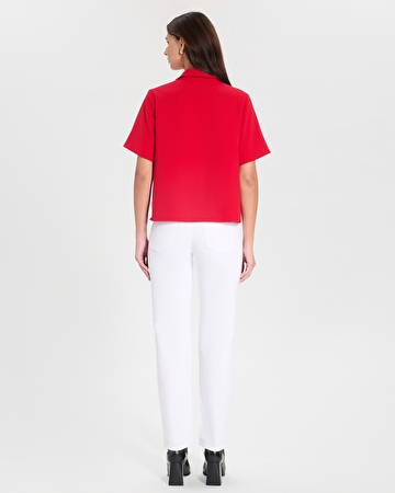 Tendresse top Red flowing shirt top ZAPA