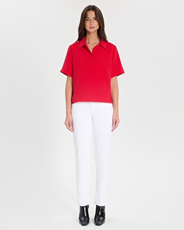 Tendresse top Red flowing shirt top ZAPA