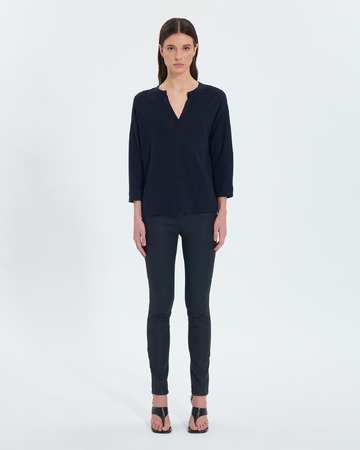 Jskinny Jeans Navy lacquered skinny jeans ZAPA