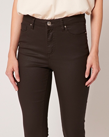 Jean Jskinny Skinny jeans in chocolate cotton ZAPA