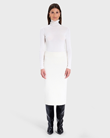 Jelico Skirt Ecru Pencil Skirt ZAPA