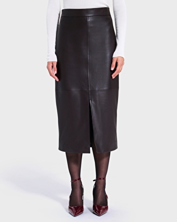 Jala skirt Chocolate pencil skirt ZAPA