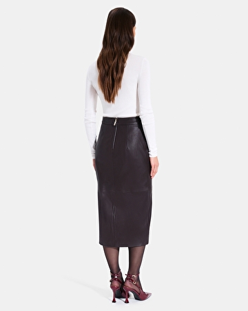 Jala skirt Chocolate pencil skirt ZAPA