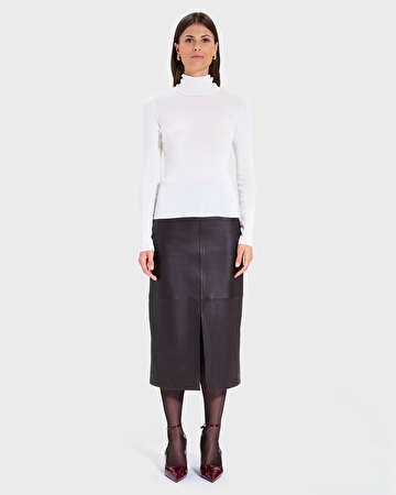 Jala skirt Chocolate pencil skirt ZAPA